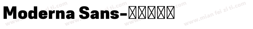 Moderna Sans字体转换